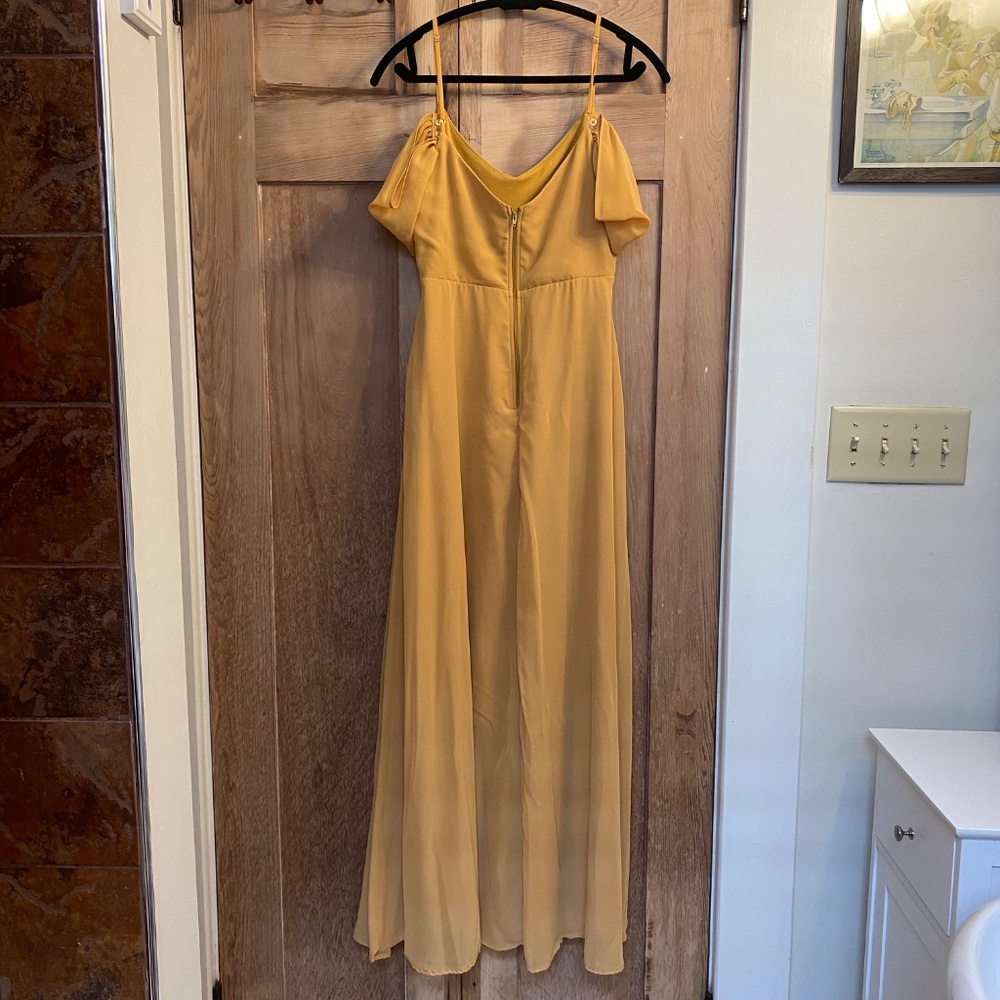 Birdy Grey Devin Convertible Bridesmaid Dress - Marigold - M - Picture 4 of 5
